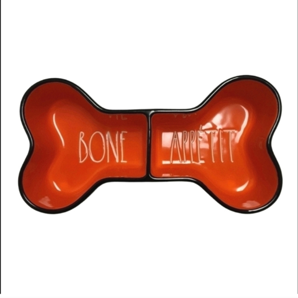 Rae Dunn Ceramic Dog Food and Water Bowl